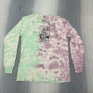 The Quiet Life T-shirt Women's S Purple Green Tie Dye L/S Grunge Skater Punk Tee